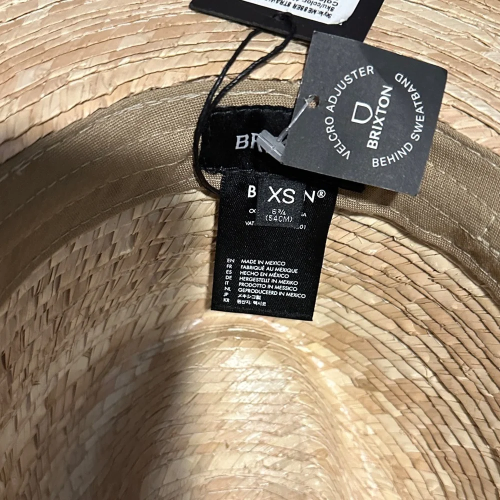 NWT Women’s Tan Straw Fedora Hat - Picture 3 of 8